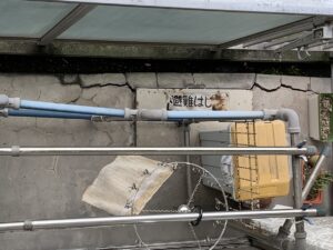 大阪市　マンション　バルコニー防水工事　DAITAKU　ダイタク　ベランダ　避難ハッチ交換