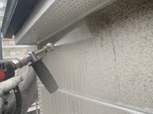 東大阪市　戸建て　外壁塗装工事　高圧水洗浄　ダイタク　DAITAKU