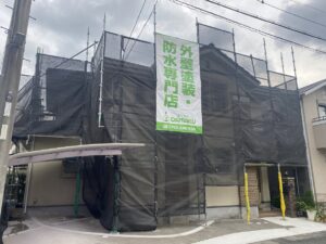 生駒市　戸建て　外壁塗装工事　DAITAKU　ダイタク