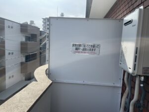 大阪市　マンション　バルコニー　ベランダ　隔板　隔て板　復旧工事　ダイタク　DAITAKU