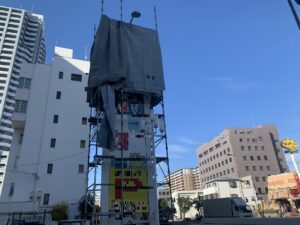 大阪市　駐車場　看板撤去工事　ダイタク　DAITAKU