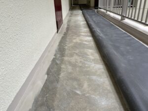 奈良市　マンション　廊下改修　シート防水　ウレタン塗布　奈良　生駒　DAITAKU　ダイタク