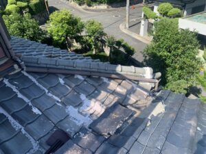奈良市　戸建て　瓦屋根　漏水改善工事　雨漏り　ダイタク　DAITAKU　奈良　生駒