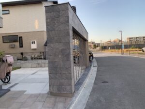 奈良市　戸建て　外構工事　電動シャッター　シャッターゲート設置工事　ダイタク　DAITAKU　奈良　生駒