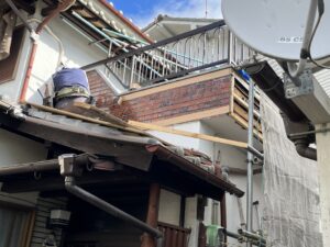 生駒市　戸建て　外壁改修工事　ベランダ　バルコニー　雨漏り　ダイタク　DAITAKU　奈良　生駒