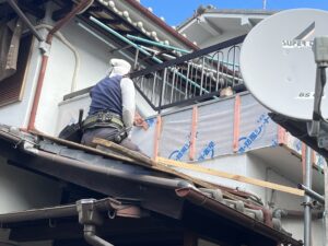 生駒市　戸建て　外壁改修工事　ベランダ　バルコニー　雨漏り　ダイタク　DAITAKU　奈良　生駒