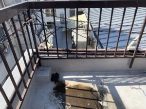 奈良市　オフィスビル　屋上　手摺　昇降階段　交換工事　塗装工事　ダイタク　DAITAKU　奈良　生駒
