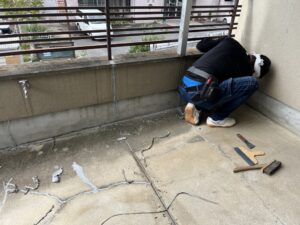 奈良市　戸建て　バルコニー　ベランダ　防水改修工事　ダイタク　DAITAKU　奈良　生駒