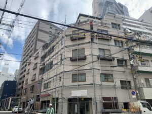 大阪市　ビル　壁　仮設足場　生駒市　奈良市　ダイタク　DAITAKU