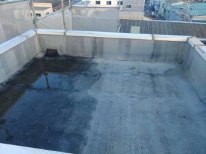 奈良市　ビル　塔屋　防水工事　ドレン廻り　EV室　生駒市　ダイタク　DAITAKU